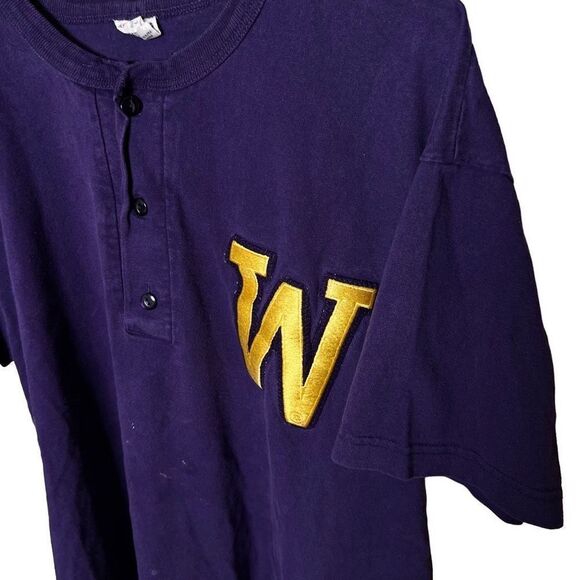 VTG Pro Line UW Huskies Patches Shirt USA Mens Large - Picture 2 of 5